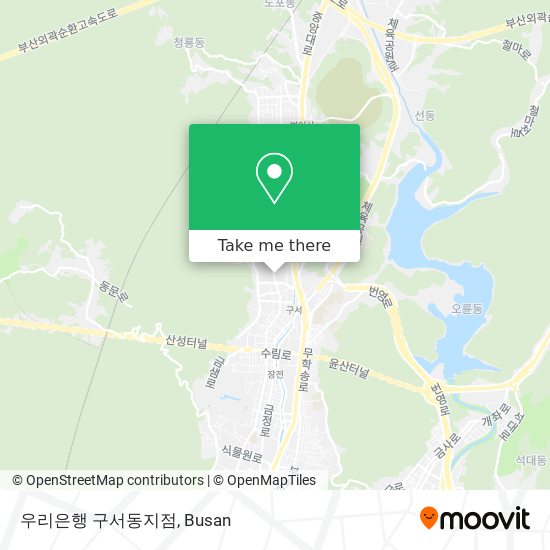 우리은행 구서동지점 map