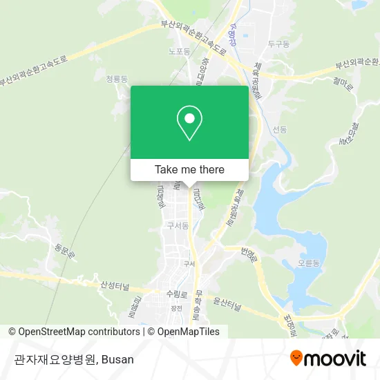 관자재요양병원 map