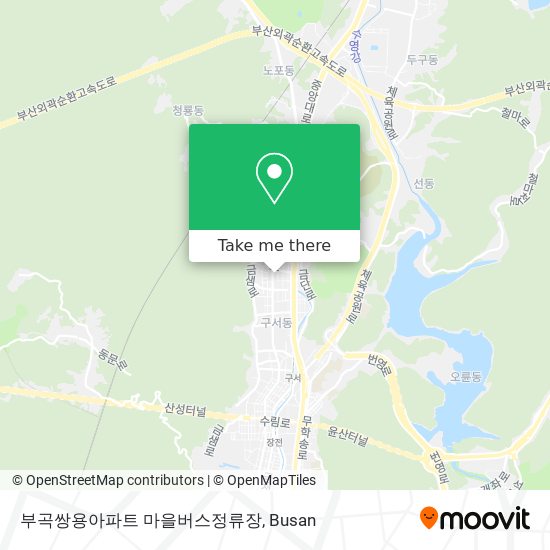 부곡쌍용아파트 마을버스정류장 map
