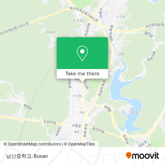 남산중학교 map