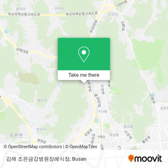 김해 조은금강병원장례식장 map