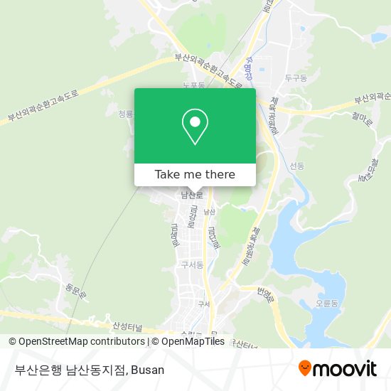 부산은행 남산동지점 map