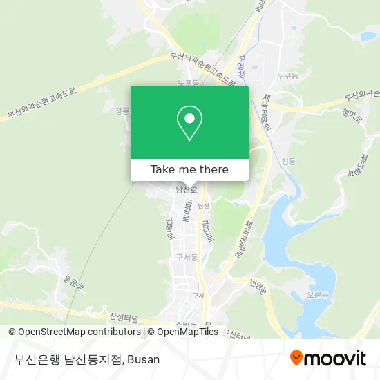 부산은행 남산동지점 map