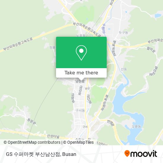 GS 수퍼마켓 부산남산점 map