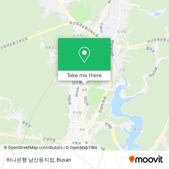 하나은행 남산동지점 map