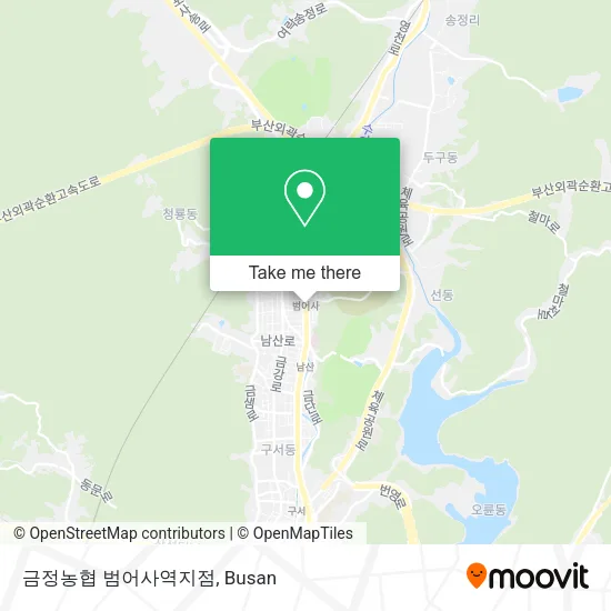 금정농협 범어사역지점 map