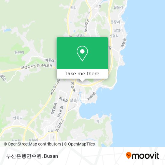 부산은행연수원 map
