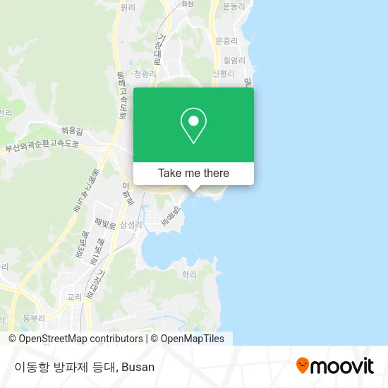 이동항 방파제 등대 map
