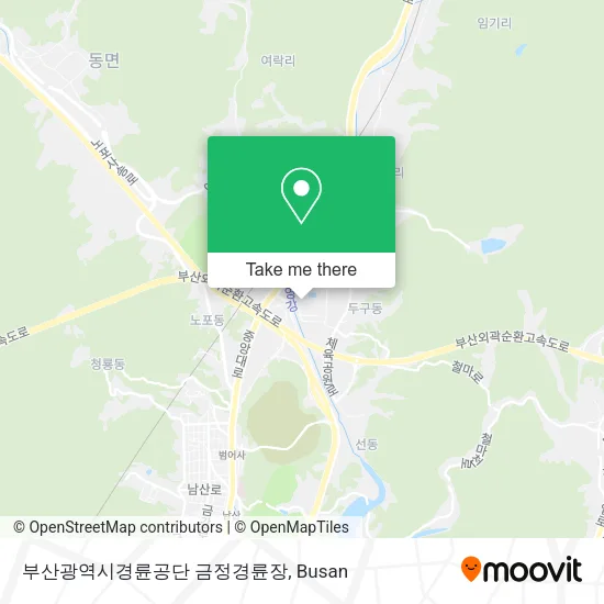 부산광역시경륜공단 금정경륜장 map
