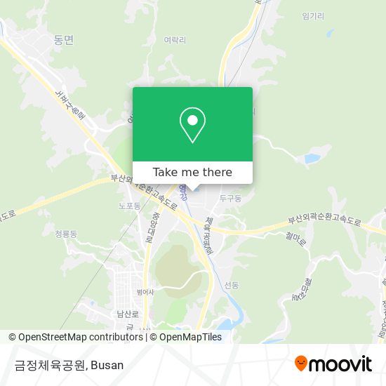 금정체육공원 map