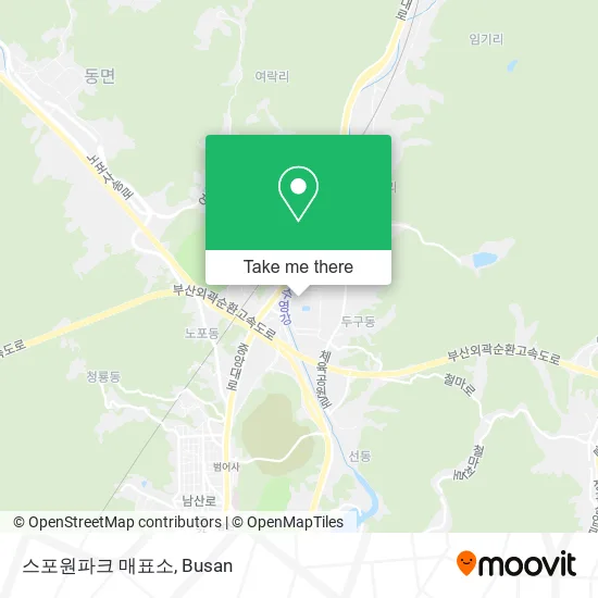 스포원파크 매표소 map