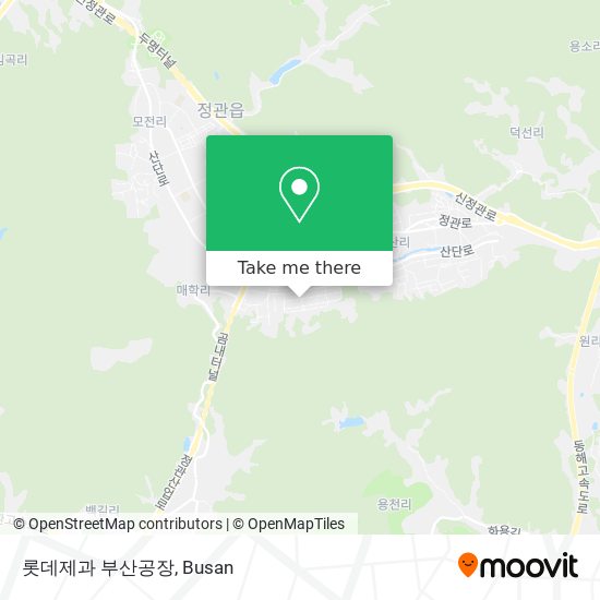 롯데제과 부산공장 map