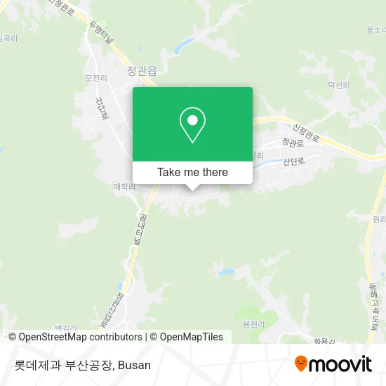 롯데제과 부산공장 map