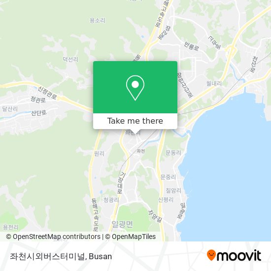 좌천시외버스터미널 map