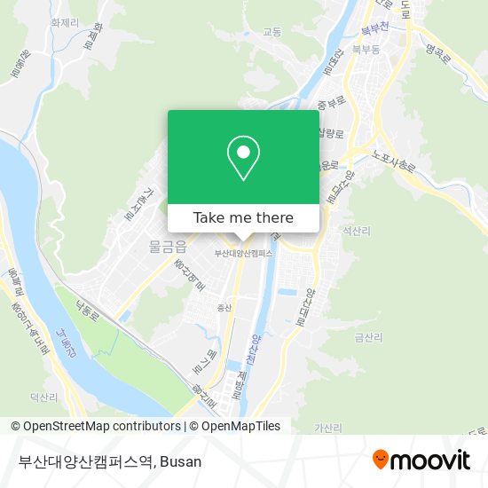 부산대양산캠퍼스역 map