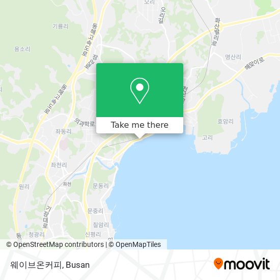 웨이브온커피 map