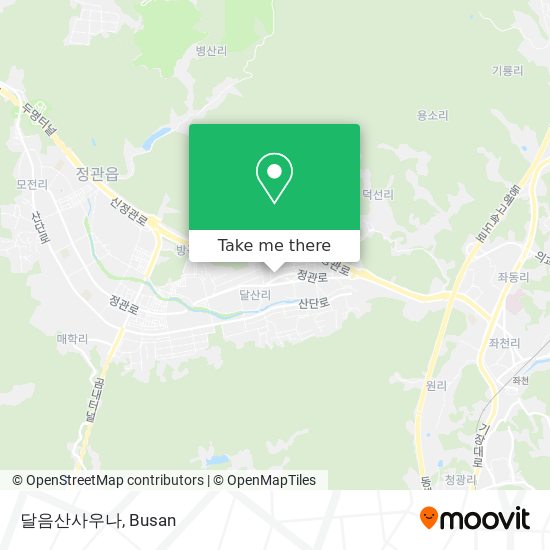 달음산사우나 map