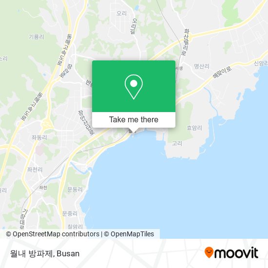 월내 방파제 map