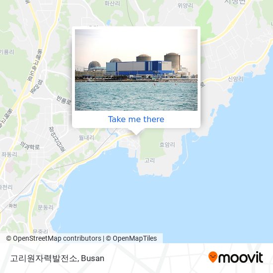 고리원자력발전소 map