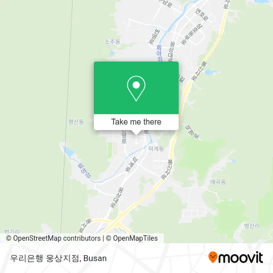 우리은행 웅상지점 map
