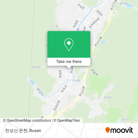 천성산 온천 map
