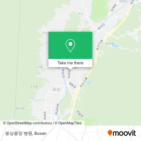 웅상중앙 병원 map