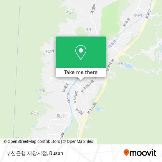 부산은행 서창지점 map