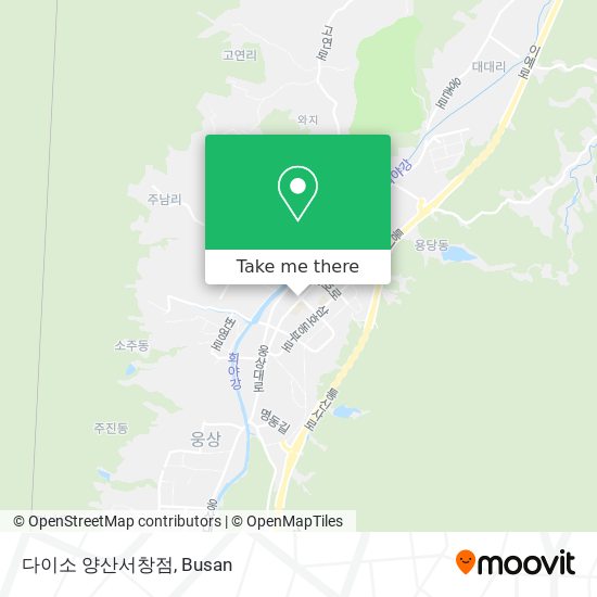 다이소 양산서창점 map