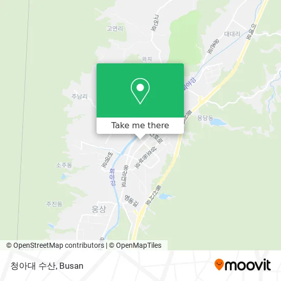 청아대 수산 map