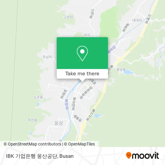 IBK 기업은행 웅산공단 map