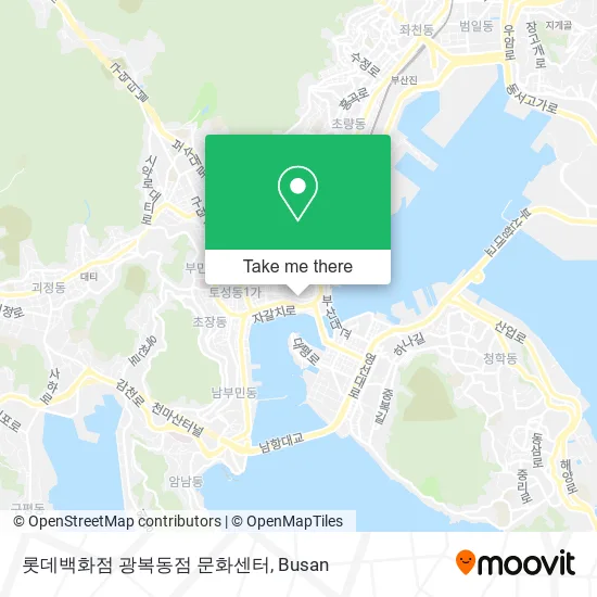 롯데백화점 광복동점 문화센터 map