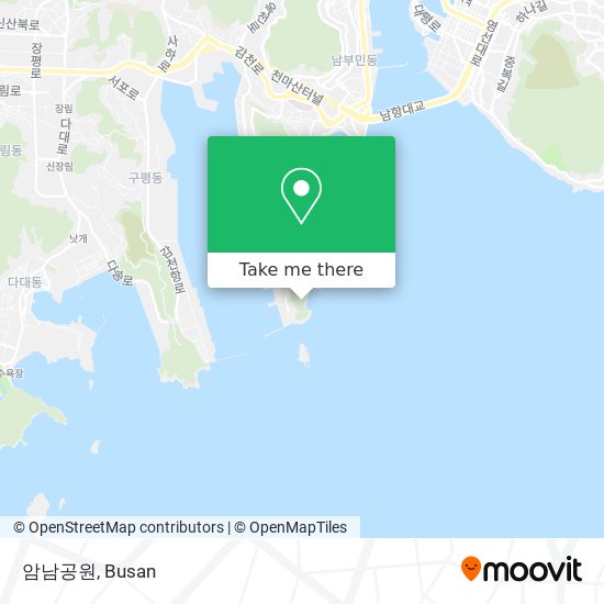 암남공원 map
