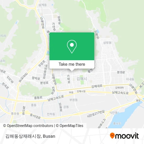 김해동상재래시장 map