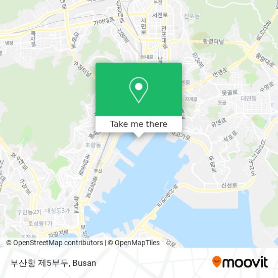 부산항 제5부두 map