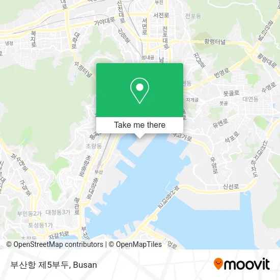 부산항 제5부두 map