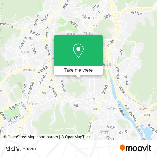 연산동 map