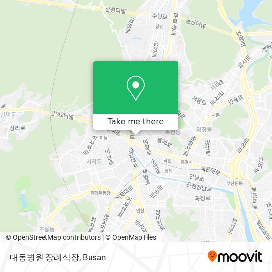 대동병원 장례식장 map