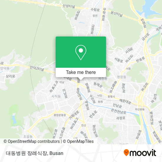 대동병원 장례식장 map