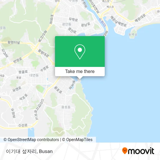 이기대 섶자리 map