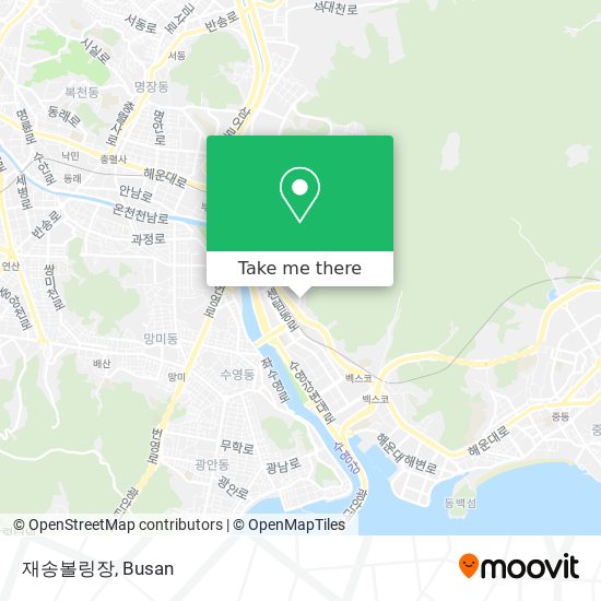 재송볼링장 map