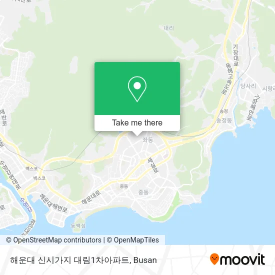 해운대 신시가지 대림1차아파트 map
