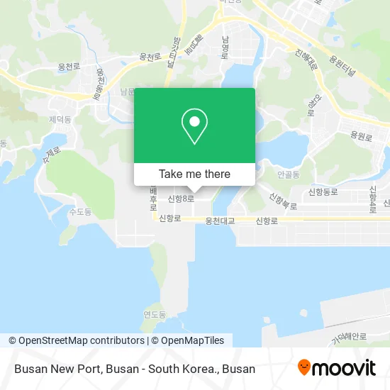 Busan New Port, Busan - South Korea. map