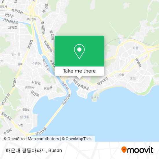 해운대 경동아파트 map