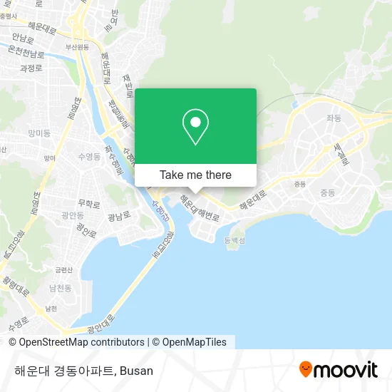 해운대 경동아파트 map