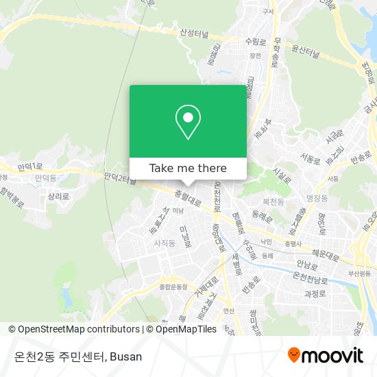 온천2동 주민센터 map