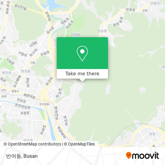 반여동 map