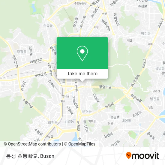 동성 초등학교 map