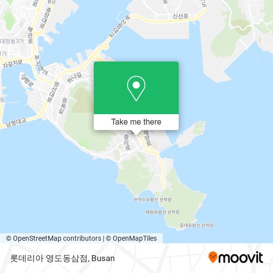 롯데리아 영도동삼점 map