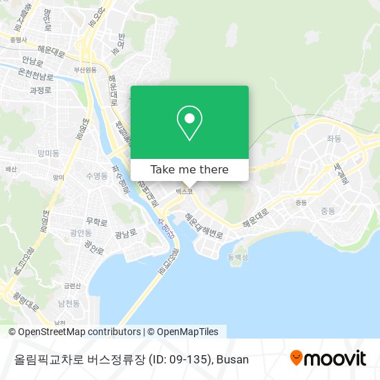 올림픽교차로 버스정류장 (ID: 09-135) map