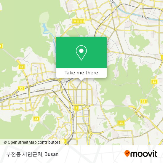 부전동 서면근처 map